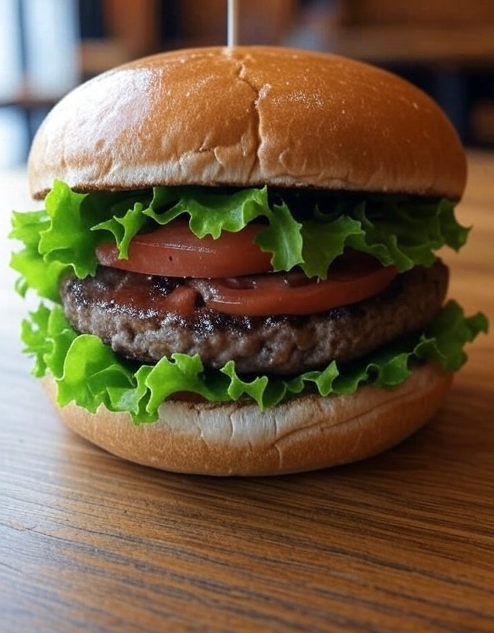 Hamburguesa de ternera jugosa