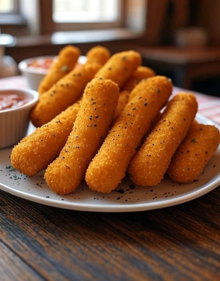 Palitos de mozzarella crujientes