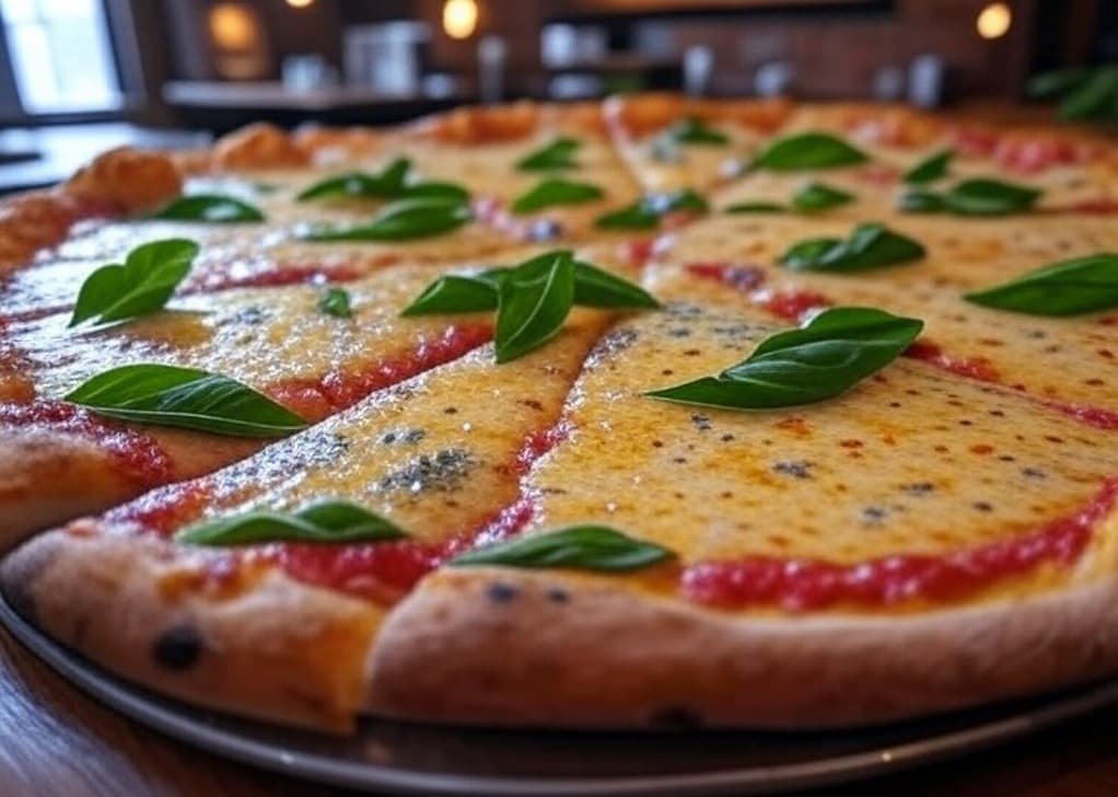 Deléitate con nuestra pizza 4 quesos artesana Pizza 4 quesos con mezcla de quesos fundidos